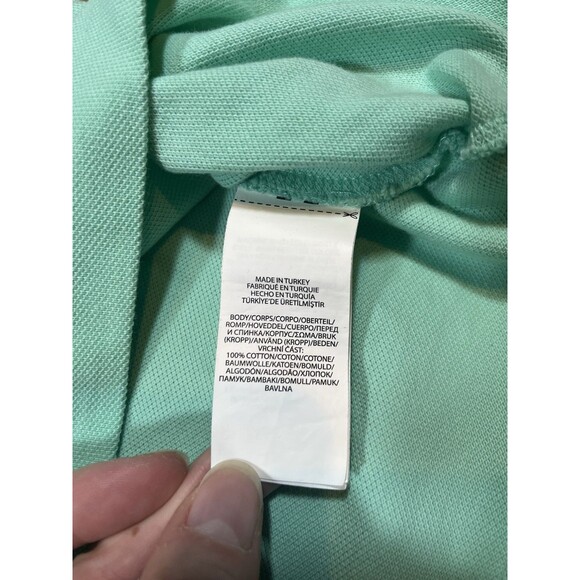 Ralph Lauren Polo Turquoise Casual Short Sleeve Classic Fit Shirt Mens Size L - Picture 6 of 6